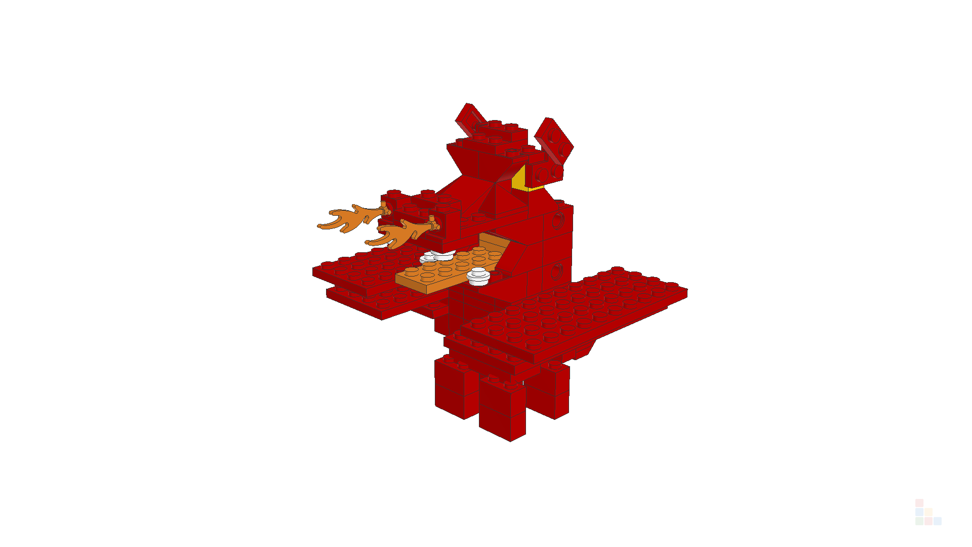 Build a red dragon